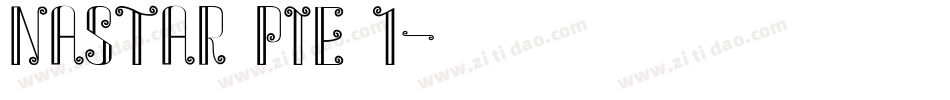 NASTAR PIE 1字体转换